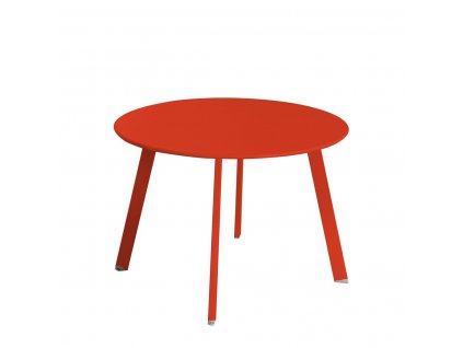 Balkónový stolík Marzia Oceľ Červená (60 x 60 x 42 cm)