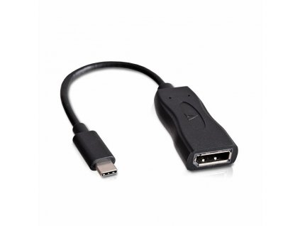 Redukcia USB C (male) na DisplayPort (female) V7 V7UCDP-BLK-1E Čierna