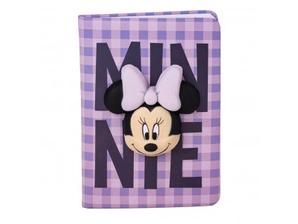 Poznámkový blok Minnie Mouse SQUISHY Fialová (18 x 13 x 1 cm)