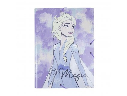 Dosky s gumičkou Frozen Be Magic A4 Fialová (24 x 34 x 4 cm)