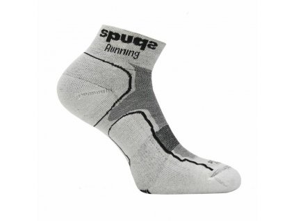Unisex športové ponožky Spuqs Coolmax Cushion Running Tmavo-sivá