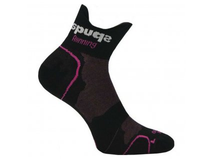 Unisex športové ponožky Spuqs Coolmax Speed Running Čierna Ružová