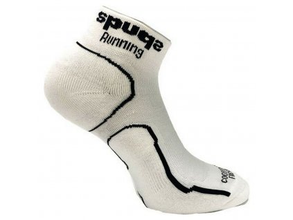 Unisex športové ponožky Spuqs Coolmax Cushion Running Biela