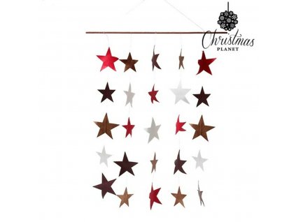 Vianočná dekorácia na zavesenie Hviezdy Červená Viacfarebná (52 cm)