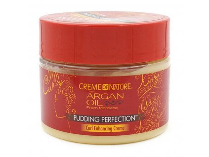 Stylingový krém na kučeravé vlasy Argan Oil Pudding Perfection Creme Of Nature (340 ml) (326 g)