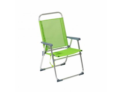 Plážová stolička Aluminium zelená 22 mm (52 x 56 x 92 cm)