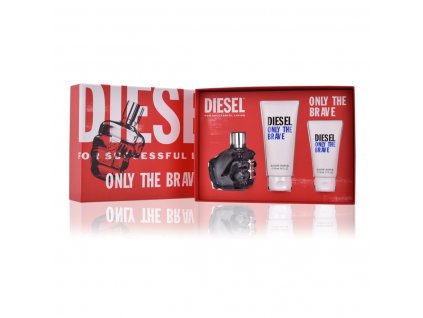 Kozmetická sada pre mužov Diesel Only the Brave (3 ks) (EDT 75 ml + Sprchový gél 100 ml + 50 ml)