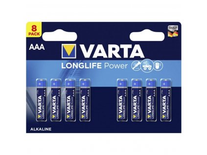 Alkalické batérie Varta Long Life Power AAA LR3 (8 ks)