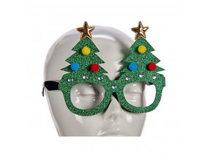 Okuliare Vianočný stromček Polyuretán Zelená (14 x 16 x 11,5 cm)