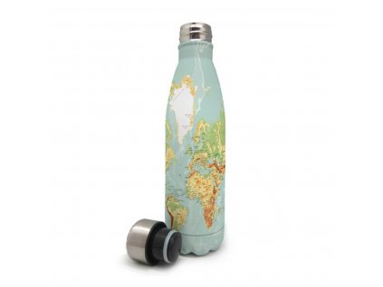 Termo fľaša z nerezovej ocele Vin Bouquet Mapa Sveta (500 ml)