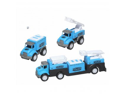 Sada nákladných áut Mini Plast Modrá