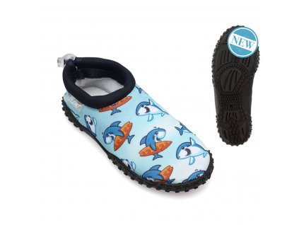 Detské topánky do vody Žralok Modrá