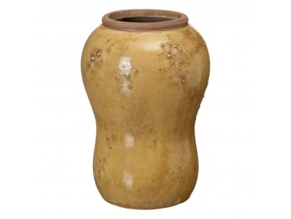 Váza Keramický Horčicová (14,5 x 14,5 x 21,5 cm)