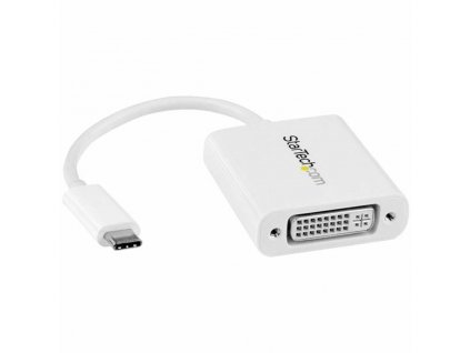 Redukcia USB C (M) na DVI (F) Startech CDP2DVIW Biela