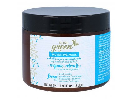 Výživná vlasová maska na suché až citlivé vlasy Pure Green Nutritive Mask Organic
