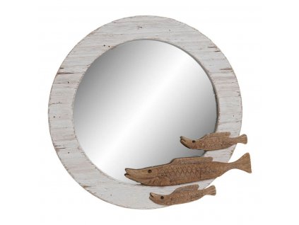 Nástenné zrkadlo DKD Home Decor Drevo z Paulonie (41.5 x 4 x 40 cm)