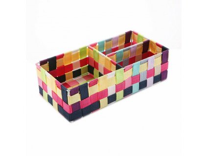 Úložná krabica s priehradkami Viacfarebná (17 x 10 x 35 cm)