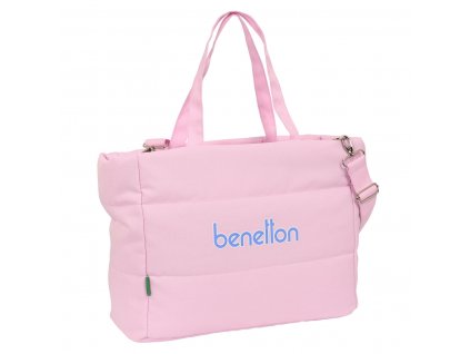 Taška na notebook až 14,1" Benetton Pink Svetlo ružová (54 x 31 x 17 cm)