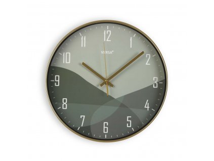 Nástenné hodiny Versa Oscuro Plast Zelená (4,3 x 30,5 x 30,5 cm)
