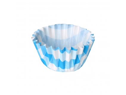 Jednorazové formy na košíčky Algon Pruhy Modrá (5 x 3,2 cm) (30 ks)