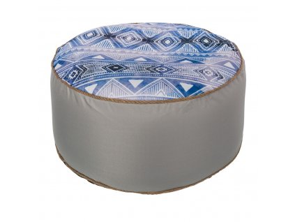 Nafukovací sedací vak Etnický Polyester Juta Modrá (55 x 55 x 25 cm)