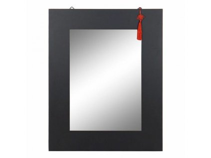 Nástenné zrkadlo DKD Home Decor Orientálny Čierna Jedľa (70 x 2 x 90 cm)