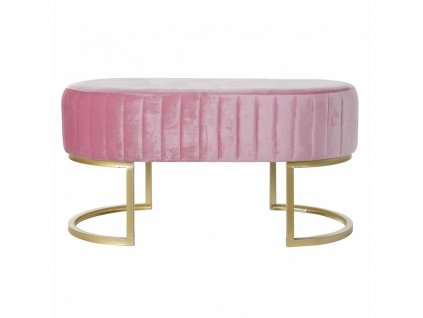 Stolička DKD Home Decor Ružová Kov (90 x 50 x 45 cm)
