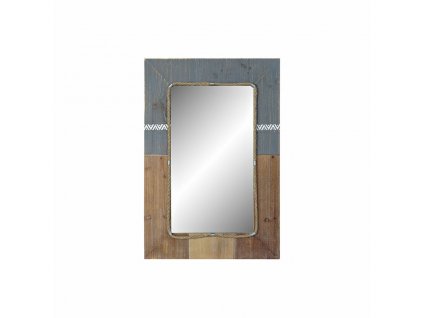 Nástenné zrkadlo DKD Home Decor Modrá Biela Jedľa (60 x 3.5 x 89.5 cm)