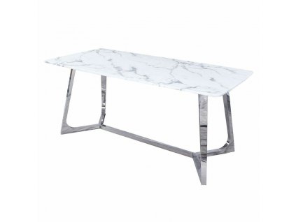 Jedálenský stôl DKD Home Decor Mramorové Oceľ (180 x 90 x 76 cm)