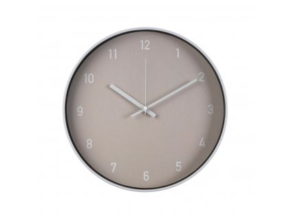 Nástenné hodiny Versa Plast Sklo Svetlo béžová (30 x 30 x 4 cm)