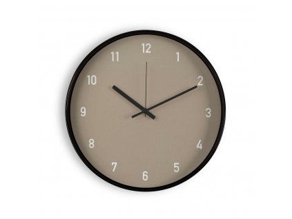 Nástenné hodiny Versa Plast Sklo Béžová (30 x 30 x 4 cm)