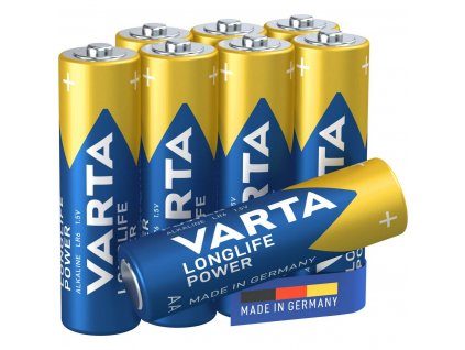 Alkalické batérie Varta Long Life Power AA (LR06) (8 ks)