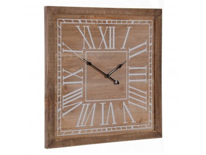 Nástenné hodiny Jedľové drevo Prírodná (60 x 5 x 60 cm)