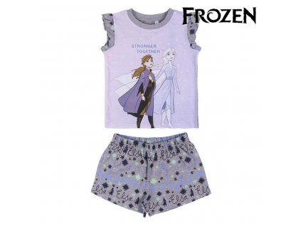 Letné detské pyžamo Frozen Sivá