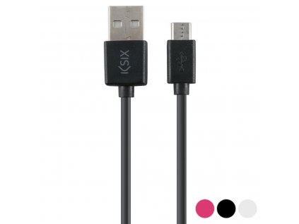 Kábel KSIX BXCUSB01 Micro USB 1 m Čierna