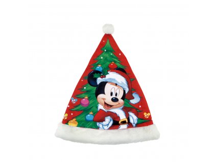 Detská vianočná čiapka Mickey Mouse Happy smiles Polyester Červená (37 cm)