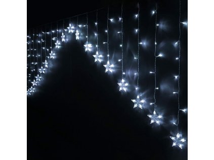 LED svetelný záves Hviezdy Biela (215 LED)
