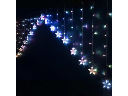 LED svetelný záves Hviezdy Viacfarebná (215 LED)