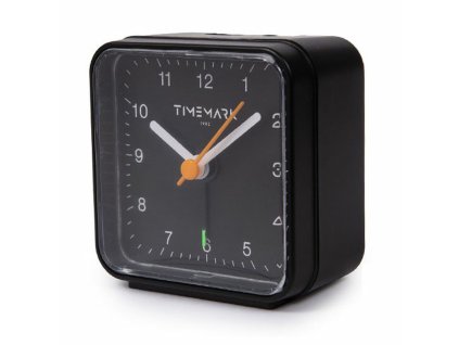 Budík Timemark Čierna (6,5 x 6,5 x 3,5 cm)