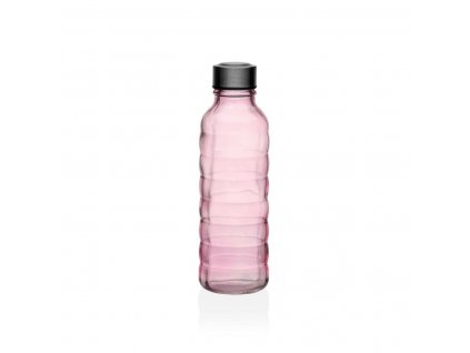 Fľaša Versa Sklo Aluminium Ružová (500 ml) (7 x 22,7 x 7 cm)
