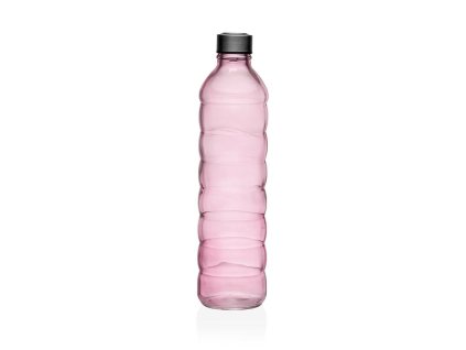 Fľaša Versa Sklo Aluminium Ružová (1,22 l) (8,5 x 33,2 x 8,5 cm)