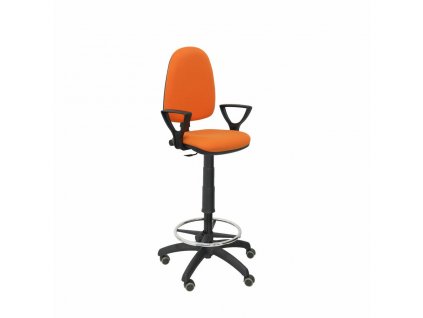Barová stolička s kolieskami a opierkami Ayna bali P&C BGOLFRP Oranžová