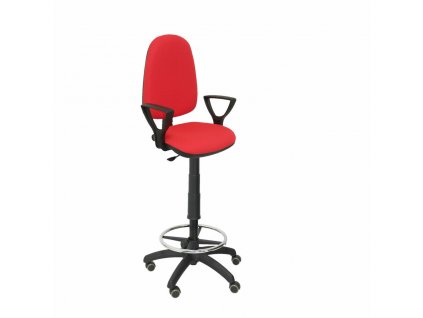 Barová stolička s kolieskami a opierkami Ayna bali P&C BGOLFRP Červená