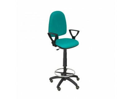 Barová stolička s kolieskami a opierkami Ayna bali P&C BGOLFRP Svetlo Zelená