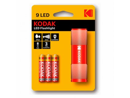 LED baterka Kodak 9 LED Červená