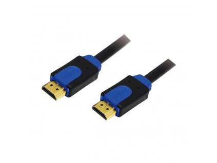 Video kábel 2 x HDMI (Male) LogiLink Ultra HD 4K Modrá Čierna (15 m)