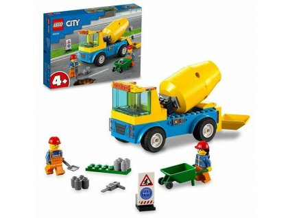 Stavebnica Lego 60325 Cement Mixer Truck 60325 (85 ks)