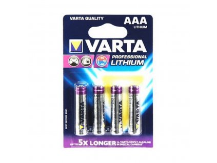 Lítiové batérie Varta Ultra Lithium AAA (4 ks)
