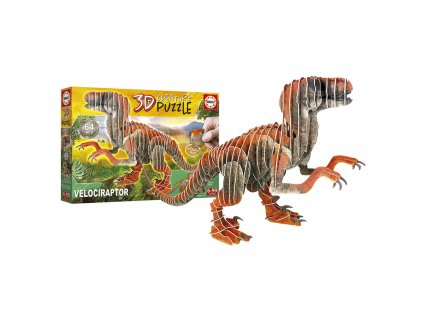 3D puzzle Educa Velociraptor (58 dielov)