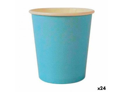 Sada jednorazových pohárov Algon Kartón Modrá 120 ml (Pack 24 x 20 ks)